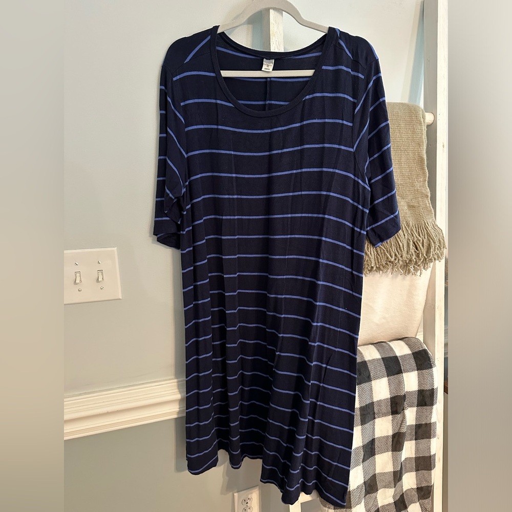 Blue striped Old Navy Dress